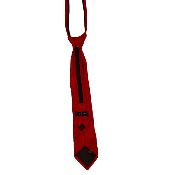 J. Khaki Kids Adjustable Red Tie - Picture 3 of 8